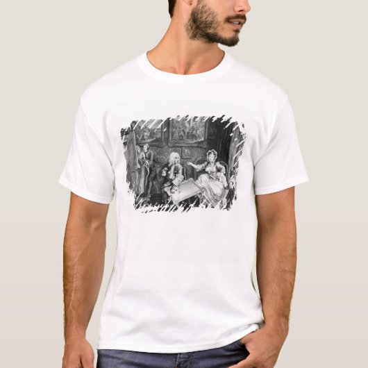 T-shirt Le progrès d'une prostituée, plat II, querelles (Devant)