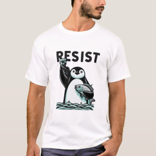 T-shirt Le provocateur Penguin résiste à l'illustration po