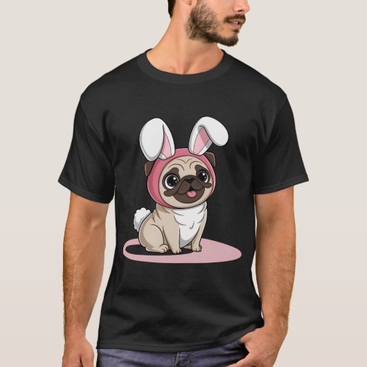 T-shirt Le Pug Coloré (Devant)