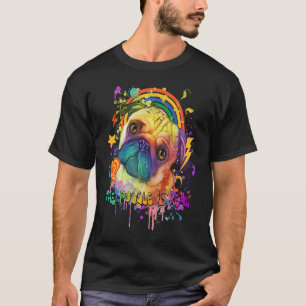 T-shirt Le Puggle Est Réel Humour de Carlin Bouledogue Ho