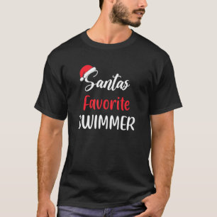 T-shirt Le pyjama de natation favori de père Noël Noël Noë