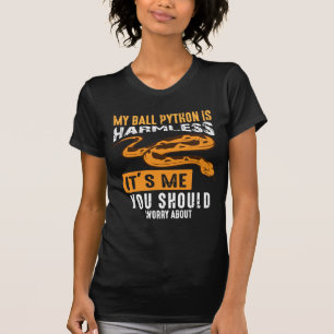 T-shirt Le Python De Ball Est Un Reptile De Serpent Inoffe