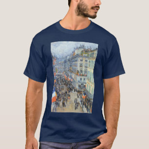 T-shirt Le Quatorze Juillet, Rue Daunou par Childe Hassam