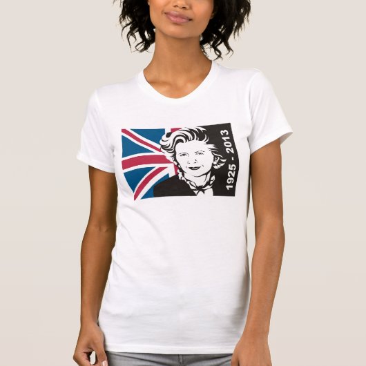 T-shirt Le R-U pleure Margaret Thatcher, Dame du fer de (Devant)