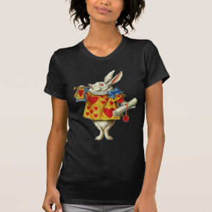 T-SHIRT LE RABBIT BLANC D'ALICE