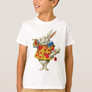 T-SHIRT LE RABBIT BLANC D'ALICE