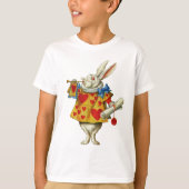 T-SHIRT LE RABBIT BLANC DE ALICE (Devant)