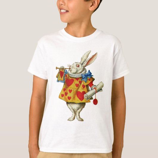 T-SHIRT LE RABBIT BLANC DE ALICE (Devant)