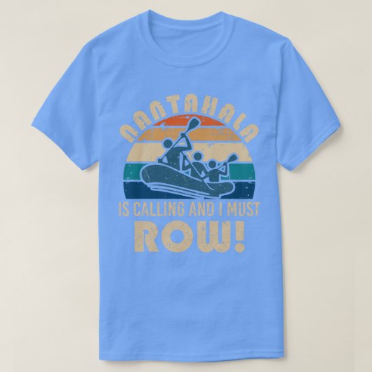 T-shirt Le radeau de la rivière Nantahala (Design devant)