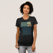T-shirt Le rapport d'or ajuste (les neutres) (Devant entier)