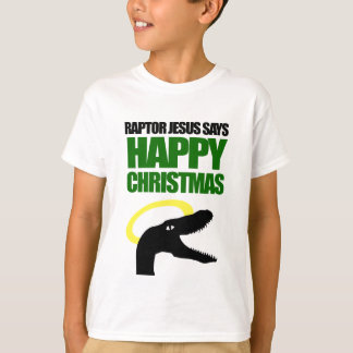 T-shirt Le Raptor Jesus dit Joyeux Noël