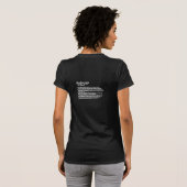T-shirt Le rat de bibliothèque (Dos entier)