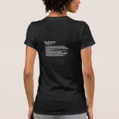 T-shirt Le rat de bibliothèque (Dos)