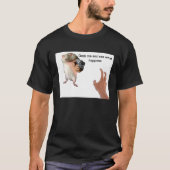 T-shirt Le rat gras mignon est attrapé mème (Devant)