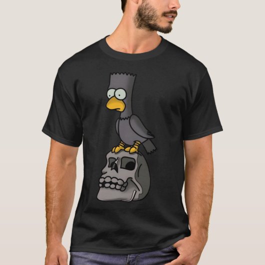 T-shirt Le Raven Bart rétro (Devant)