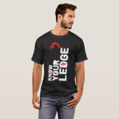 T-shirt Le rebord (noir) (Devant entier)