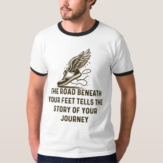 T-shirt Le récit du voyage : la route sous vos pieds (Devant)