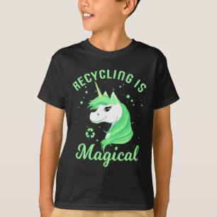T-shirt Le Recyclage Est Magique Unicorne Jour des terres