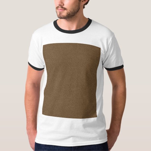 T-shirt Le regard confortablement de la texture Brown de (Devant)