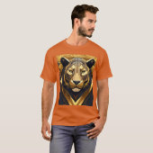T-shirt Le regard du lion (Devant entier)
