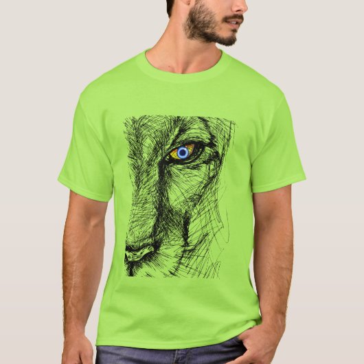 T-shirt Le regard du tigre (Devant)