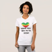 T-shirt Le Reggae Me Fait Me Sentir Bien (Devant entier)