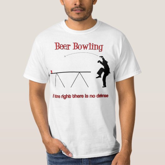 T-shirt Le remplaçant de chemise de grue de bowling de (Devant)