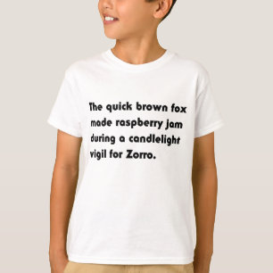 T-shirt Le Renard Brun Rapide Fait de la Confiture de Fram