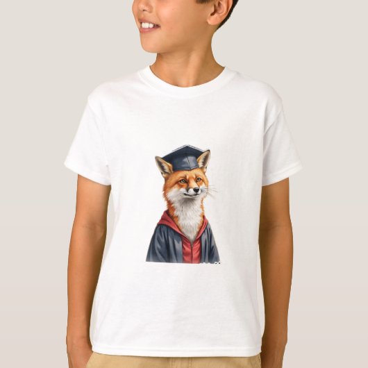 T-shirt le renard diplômé (Devant)
