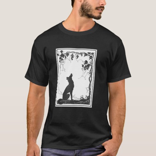 T-shirt Le renard et les raisins - Les fables d'Aesop (Devant)
