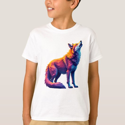 T-shirt Le renard hurle vers l'avenir (Devant)