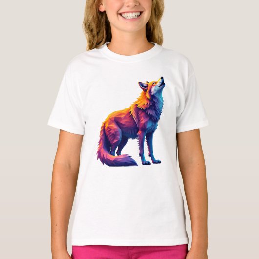 T-shirt Le renard hurle vers l'avenir (Devant)
