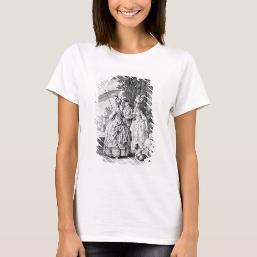 T-shirt Le Rendez-vous à Marly, gravé par Carl Guttenbe (Devant)