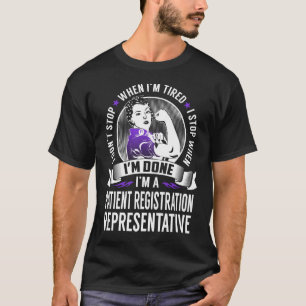 T-shirt Le représentant à l'inscription des patients s'a