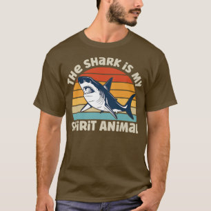 T-shirt Le Requin Est Mon Esprit Animal Shark Lover