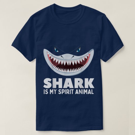 T-shirt Le requin mignon Est Mon Esprit Animal Drôle Requi (Design devant)