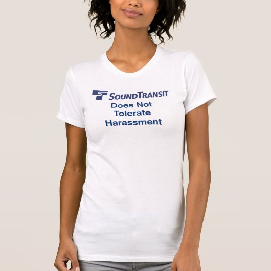 T-shirt Le Réseau Sonore Ne Tolère Pas Le Harcèlement - Fe (Devant)