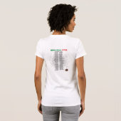 T-shirt Le réservoir 2012 de Bella Italie w/Names (Dos entier)
