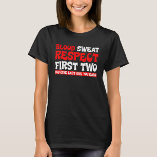 T-shirt Le respect de la transpiration sanguine Les deux p