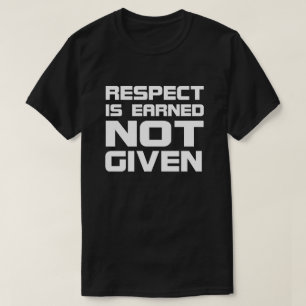 T-shirt Le respect est gagné le Foncé-T-shirt de base