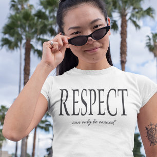 T-SHIRT LE RESPECT NE PEUT ÊTRE GARANTI QUE NON ORDONNÉ