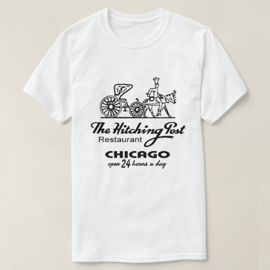 T-shirt Le restaurant The Hitching Post, Chicago, IL (Design devant)