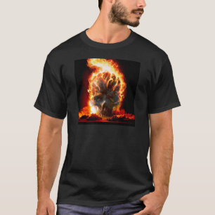 T-shirt Le résumé colore le crâne de l'enfer