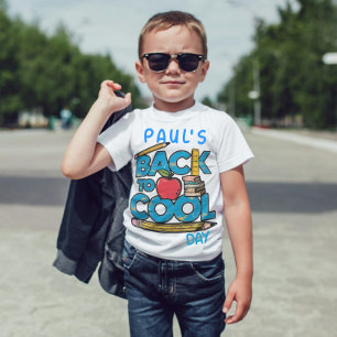 T-shirt Le retour à l'école de mignonne enfant