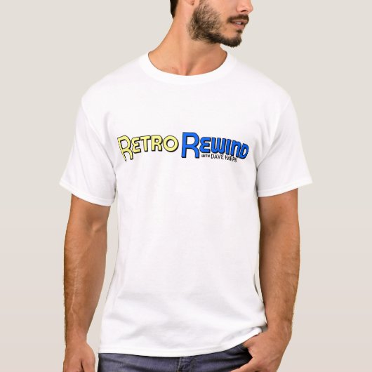 T-shirt Le rétro rebobinage avec Dave Harris DHP (Devant)