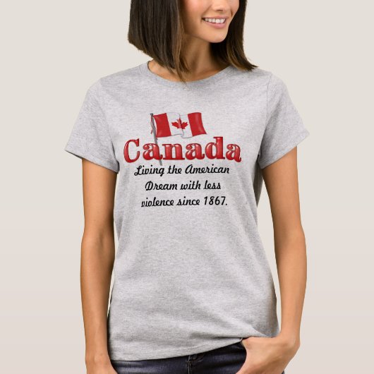 T-shirt Le rêve canadien (Devant)