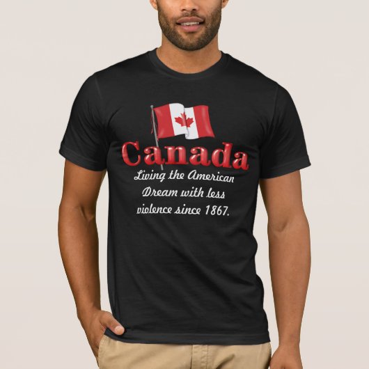 T-shirt Le rêve canadien (Devant)