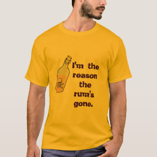 T-shirt Le rhum du pirate est parti