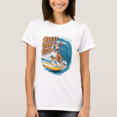 T-shirt Le Rider Wave Great Dane Dog Surf (Devant)
