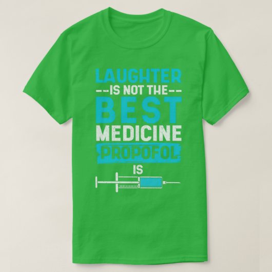 T-shirt Le rire n'est pas la meilleure proposition de méde (Design devant)